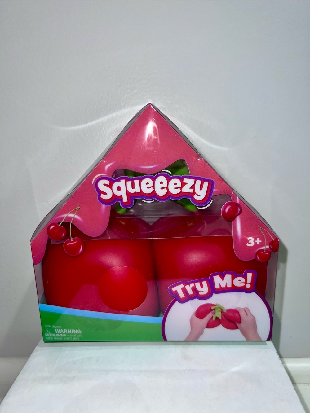 Sunny Days Squeezy Cherry Stress Ball Set - Red